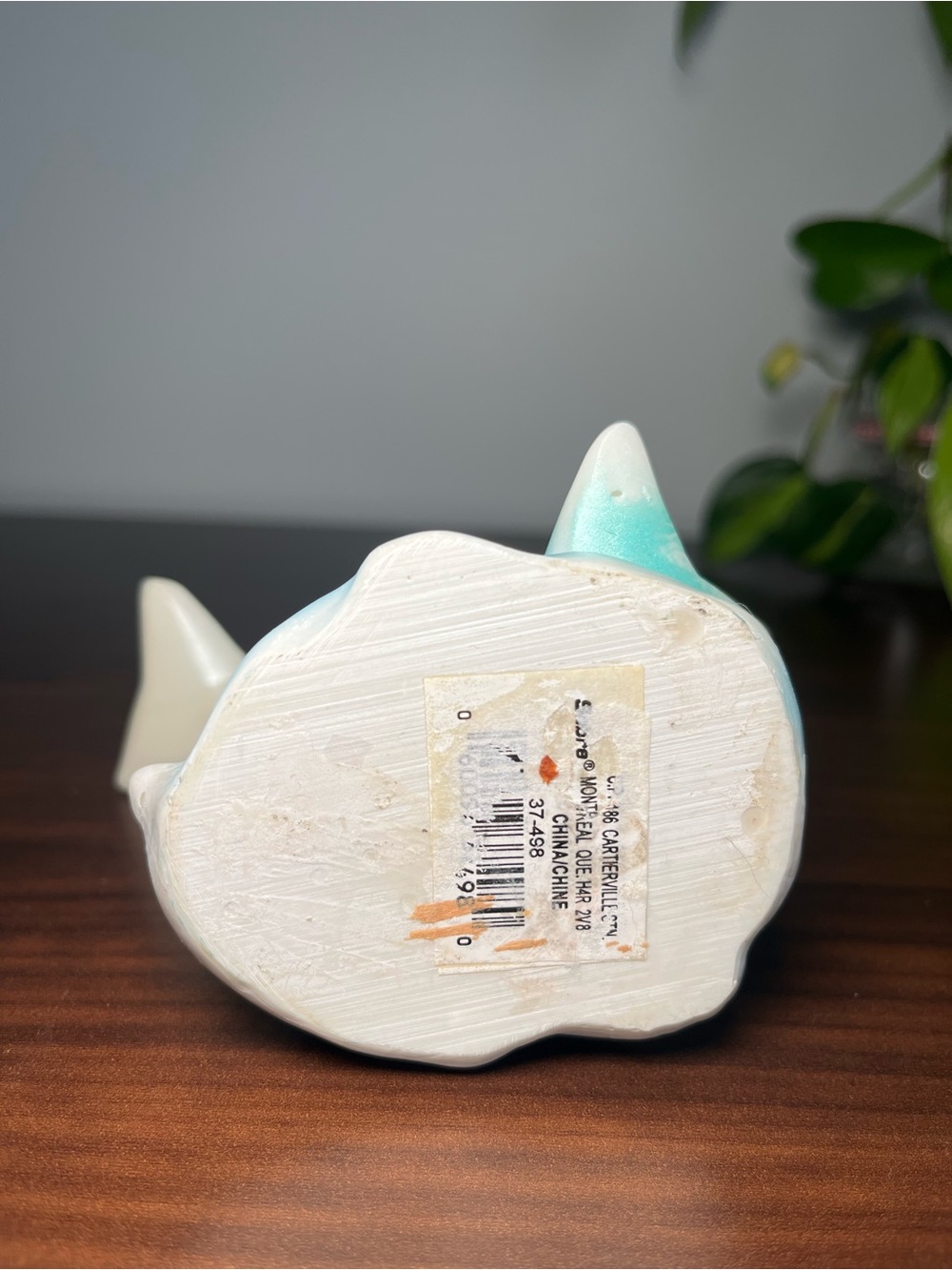 Vintage Glazed Ceramic Dolphin Figurine: Coastal Home Decor Dauphins 1980 - Picture 14 of 14